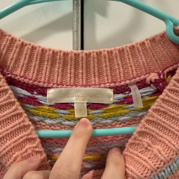 LoveShackFancy Honeypie Cardigan in Berry Smash - Picture 6 of 8